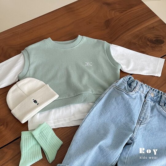 로이)R조끼티셔츠(XS-3XL)